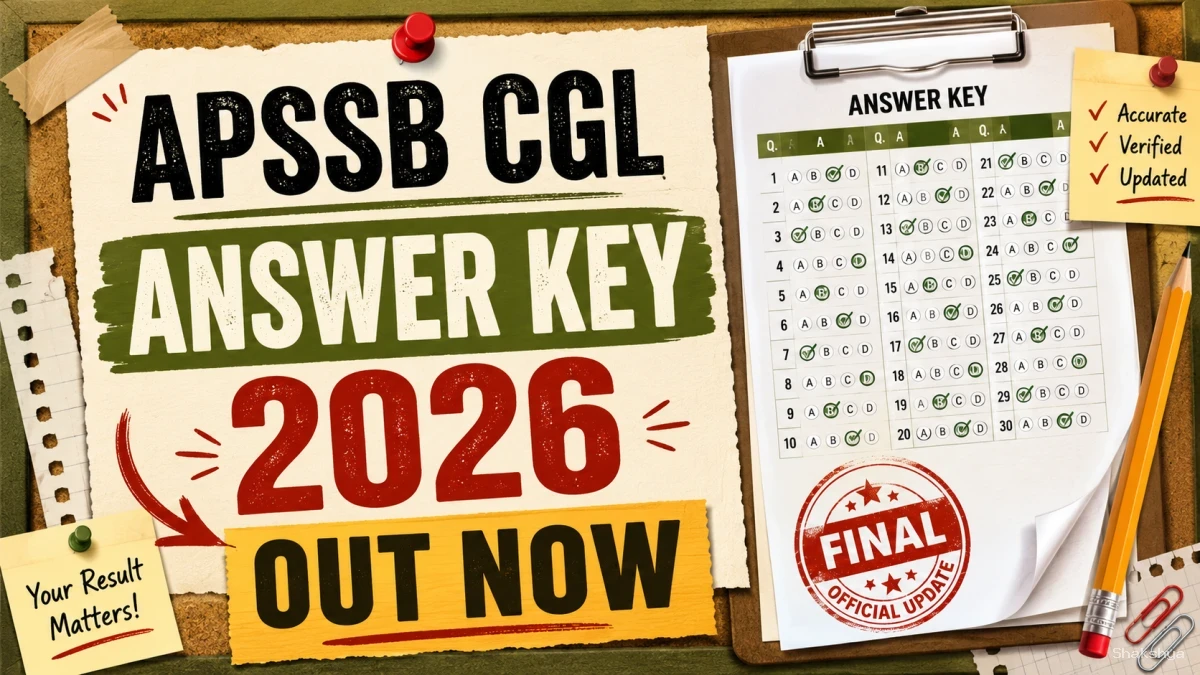 APSSB CGL Answer Key 2026 Released - Challenge Window, Fee & Objection Process Explained APSSB CGL Answer Key 2026 Released - Challenge Window, Fee & Objection Process Explained