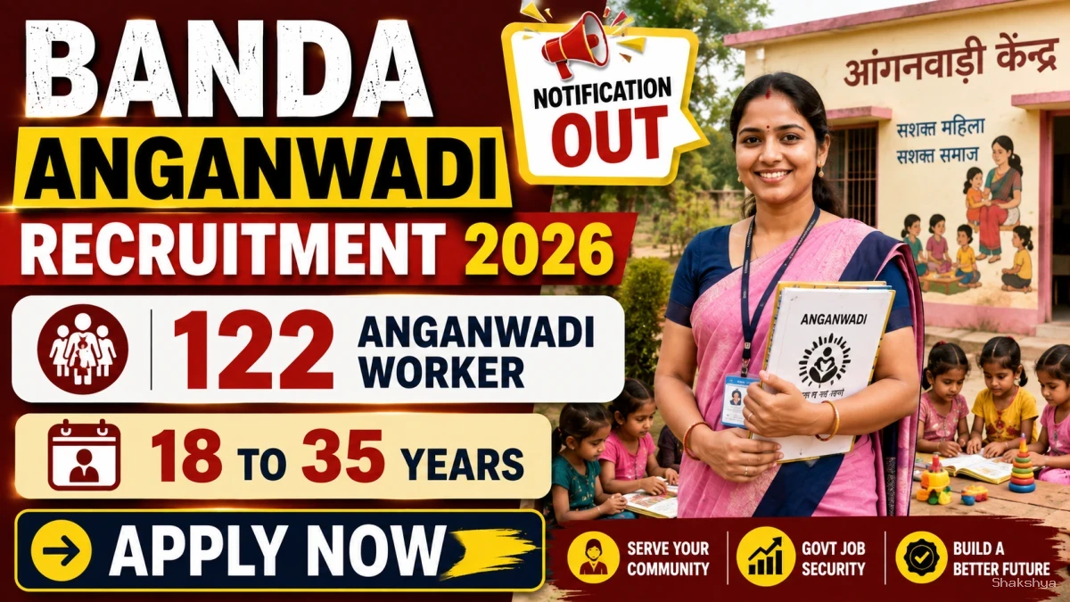 Banda Anganwadi Worker Recruitment 2026 - Apply Online for 122 Posts Banda Anganwadi Worker Recruitment 2026 - Apply Online for 122 Posts