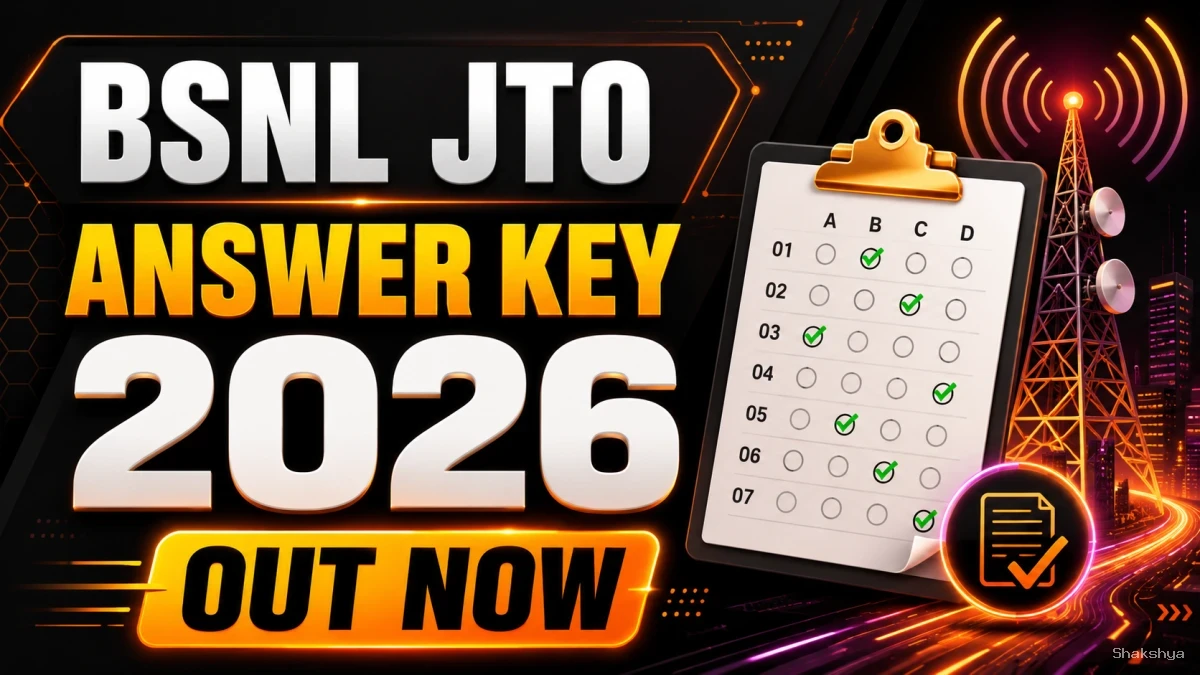 BSNL JTO Answer Key 2026 Out - Download PDF, Response Sheet & Raise Objection BSNL JTO Answer Key 2026 Out - Download PDF, Response Sheet & Raise Objection