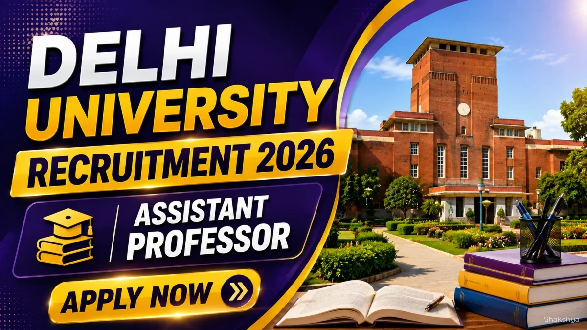 Delhi University Assistant Professor Recruitment 2026 - Apply Online Delhi University Assistant Professor Recruitment 2026 - Apply Online