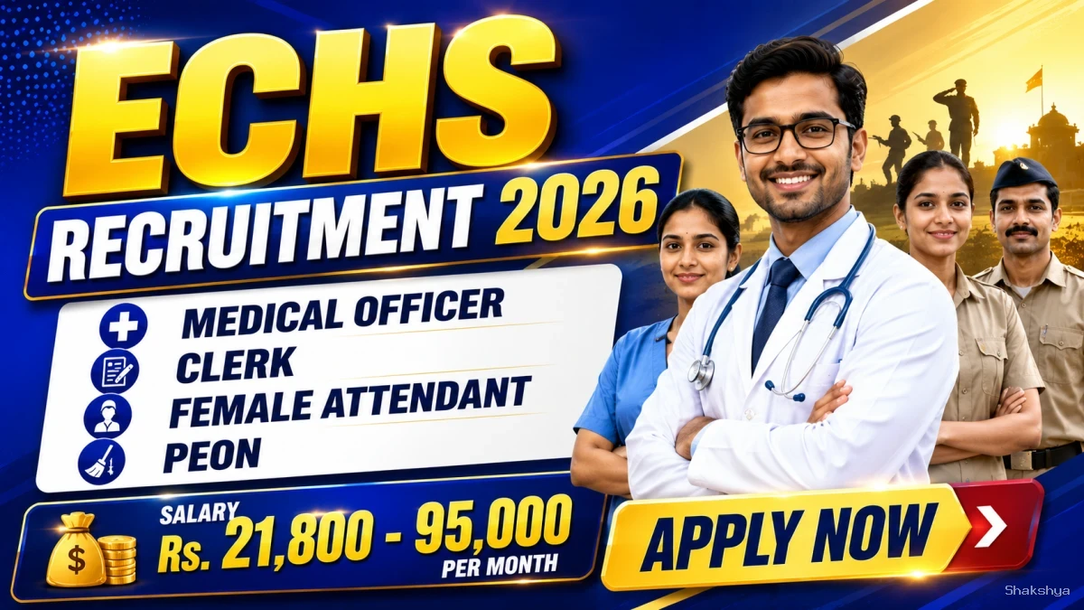 ECHS Recruitment 2026 - Apply Offline for Peon, Clerk and More Posts ECHS Recruitment 2026 - Apply Offline for Peon, Clerk and More Posts