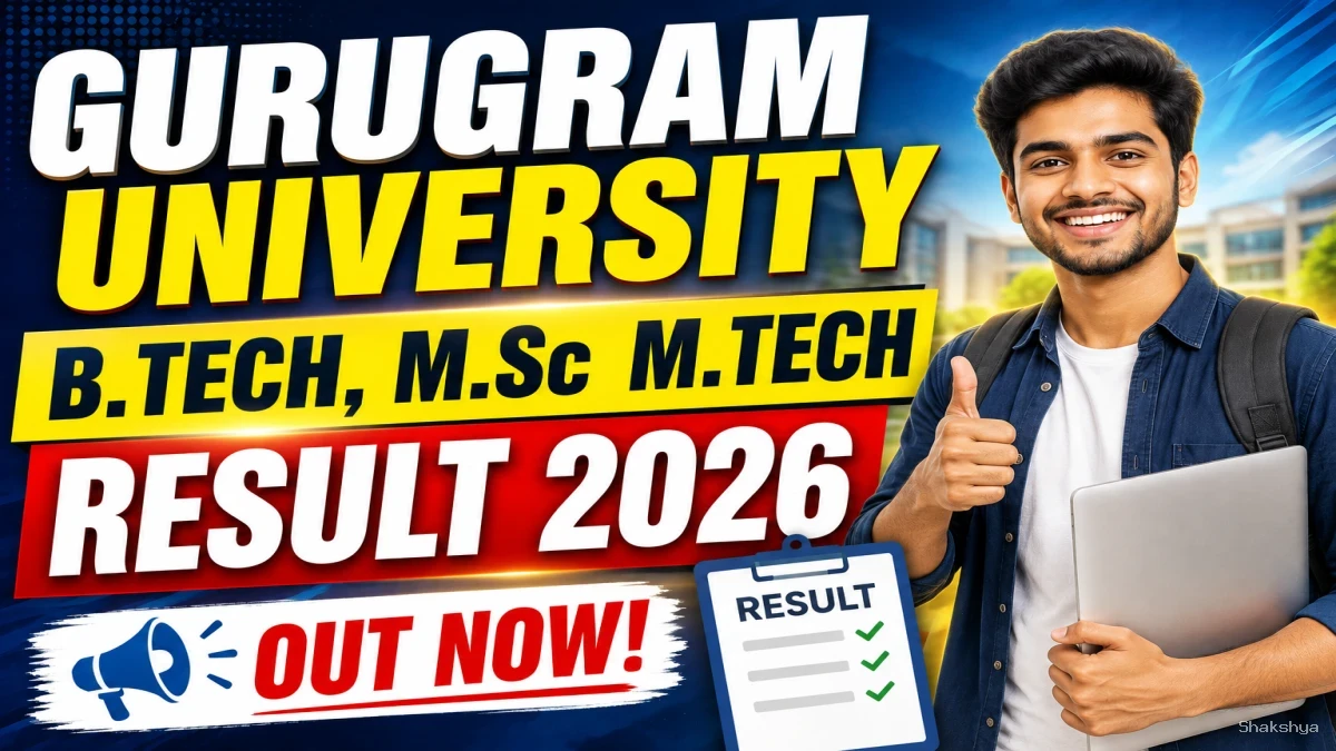Gurugram University Result 2026 Out - Check B.Tech, M.Sc & M.Tech Results @ gurugramuniversity.ac.in Gurugram University Result 2026 Out - Check B.Tech, M.Sc & M.Tech Results @ gurugramuniversity.ac.in