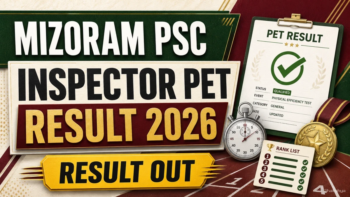 Mizoram PSC Inspector PET Result 2026 – Check Result at mpsc.mizoram.gov.in