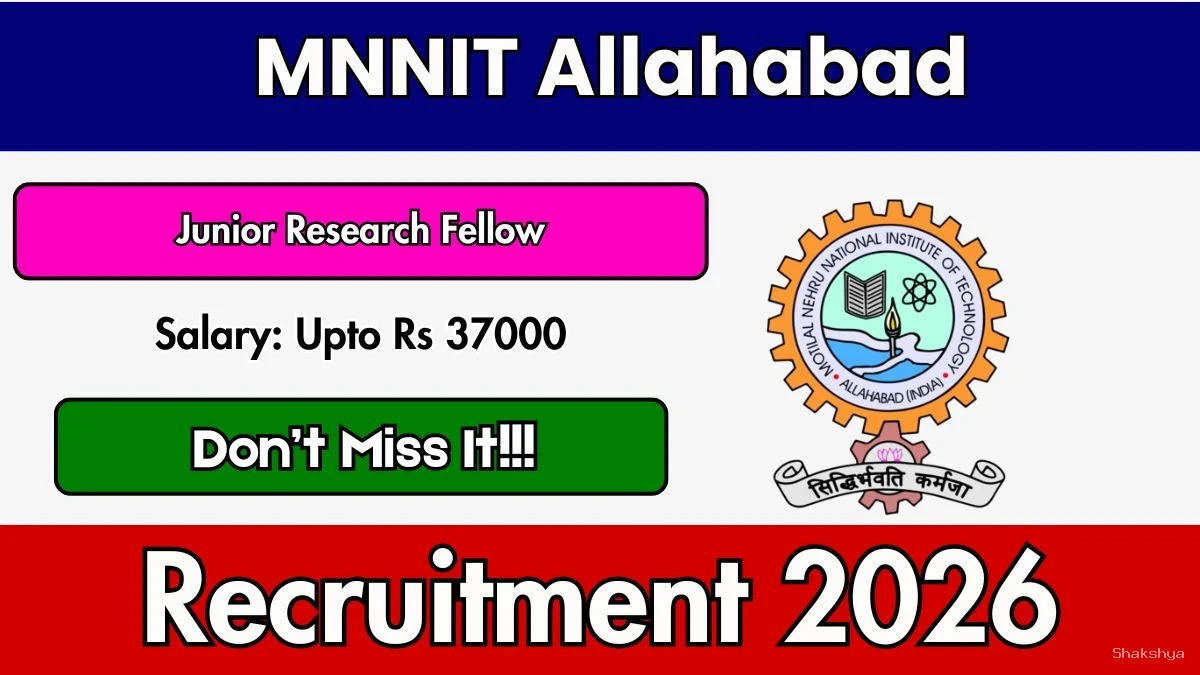 MNNIT Junior Research Fellow Recruitment 2026 - Apply Online MNNIT Junior Research Fellow Recruitment 2026 - Apply Online
