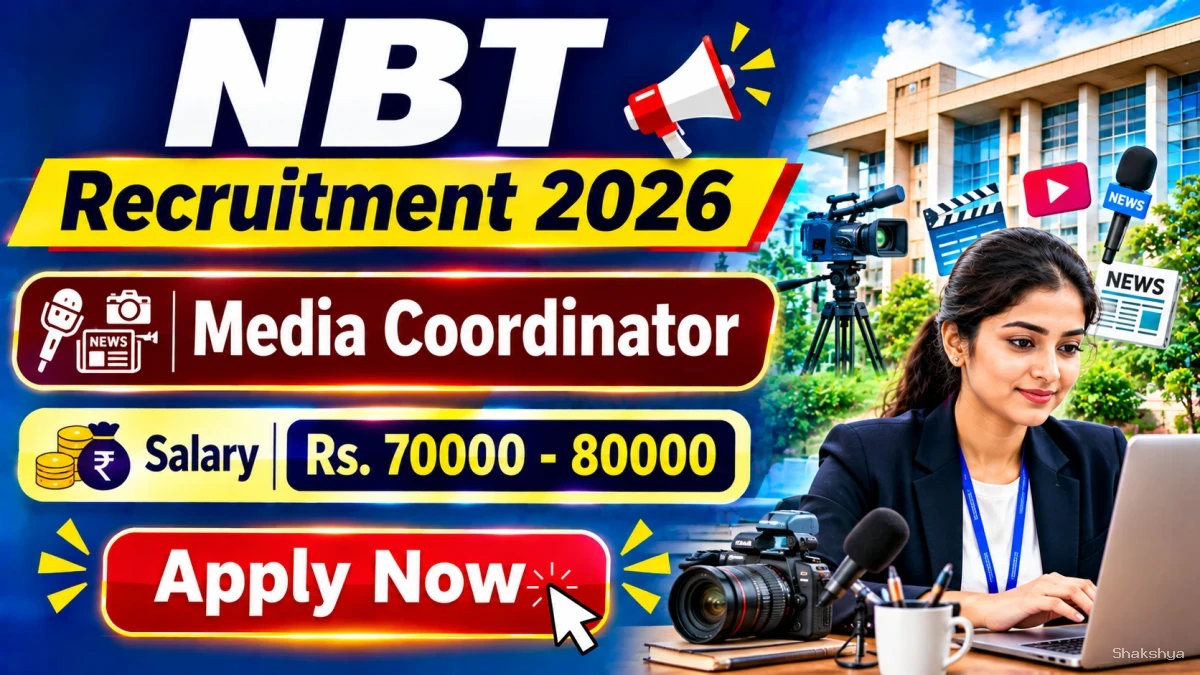 NBT Media Coordinator Recruitment 2026 - Apply Offline NBT Media Coordinator Recruitment 2026 - Apply Offline