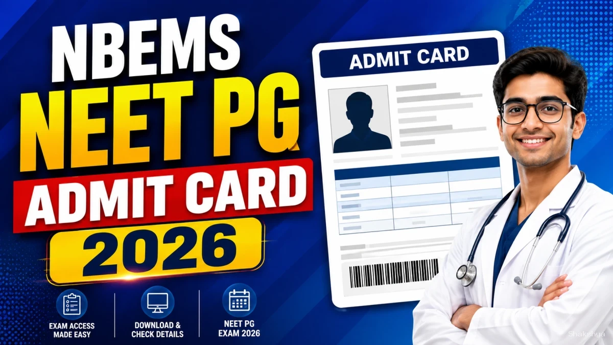 NEET PG Admit Card 2026 - Check NBEMS Hall Ticket at natboard.edu.in NEET PG Admit Card 2026 - Check NBEMS Hall Ticket at natboard.edu.in