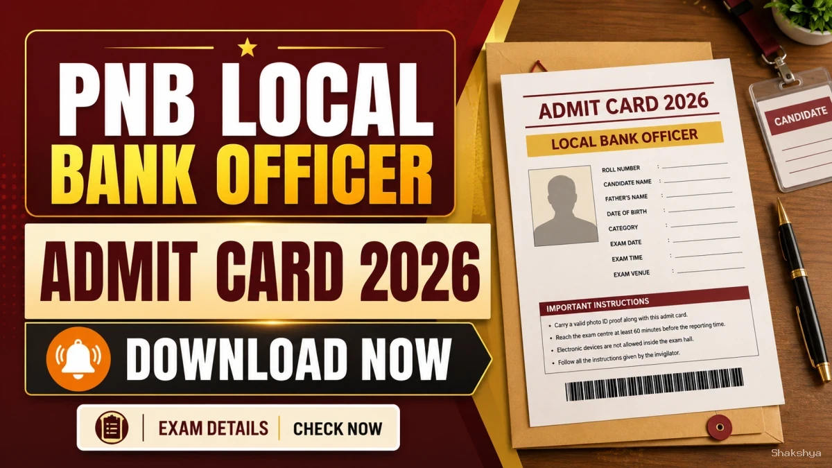 PNB LBO Admit Card 2026 Out - Download Local Bank Officer Call Letter at pnb.bank.in PNB LBO Admit Card 2026 Out - Download Local Bank Officer Call Letter at pnb.bank.in