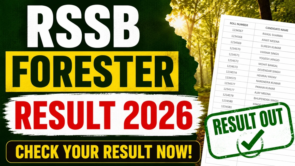 RSSB Forester Result 2026 Out - Check Vanpal Merit List, Cut Off & PET/PST Details RSSB Forester Result 2026 Out - Check Vanpal Merit List, Cut Off & PET/PST Details