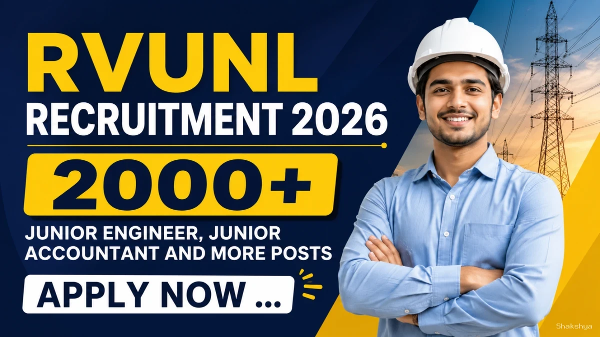 RVUNL JE Recruitment 2026 Last Date Extended - Apply Online for 2005 Junior Engineer, Junior Accountant and More Posts RVUNL JE Recruitment 2026 Last Date Extended - Apply Online for 2005 Junior Engineer, Junior Accountant and More Posts