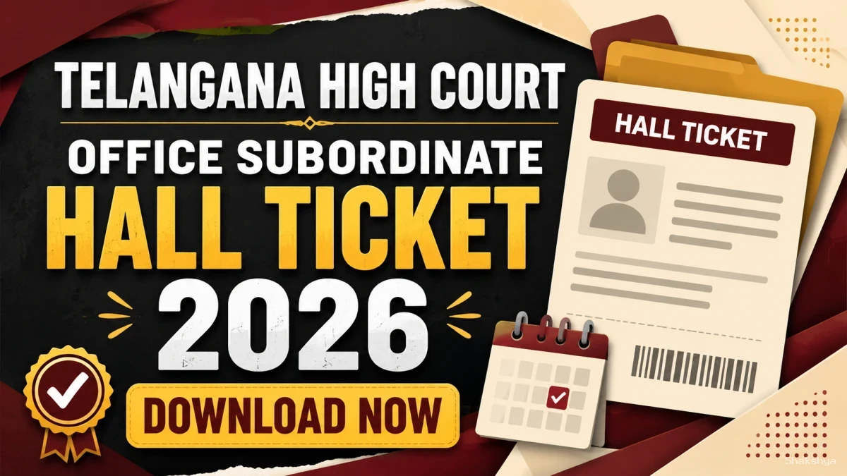 Telangana High Court Office Subordinate Hall Ticket 2026 Out - Download Admit Card at tshc.gov.in Telangana High Court Office Subordinate Hall Ticket 2026 Out - Download Admit Card at tshc.gov.in