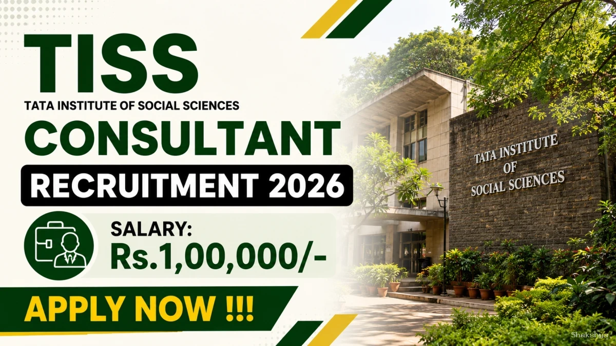 TISS Consultant Recruitment 2026 - Apply Online TISS Consultant Recruitment 2026 - Apply Online