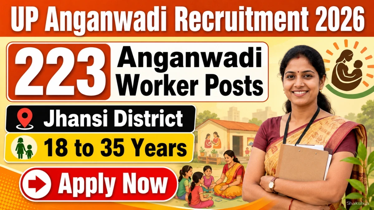 UP Anganwadi Recruitment 2026 - Apply Online for 223 Anganwadi Worker Posts in Jhansi District UP Anganwadi Recruitment 2026 - Apply Online for 223 Anganwadi Worker Posts in Jhansi District