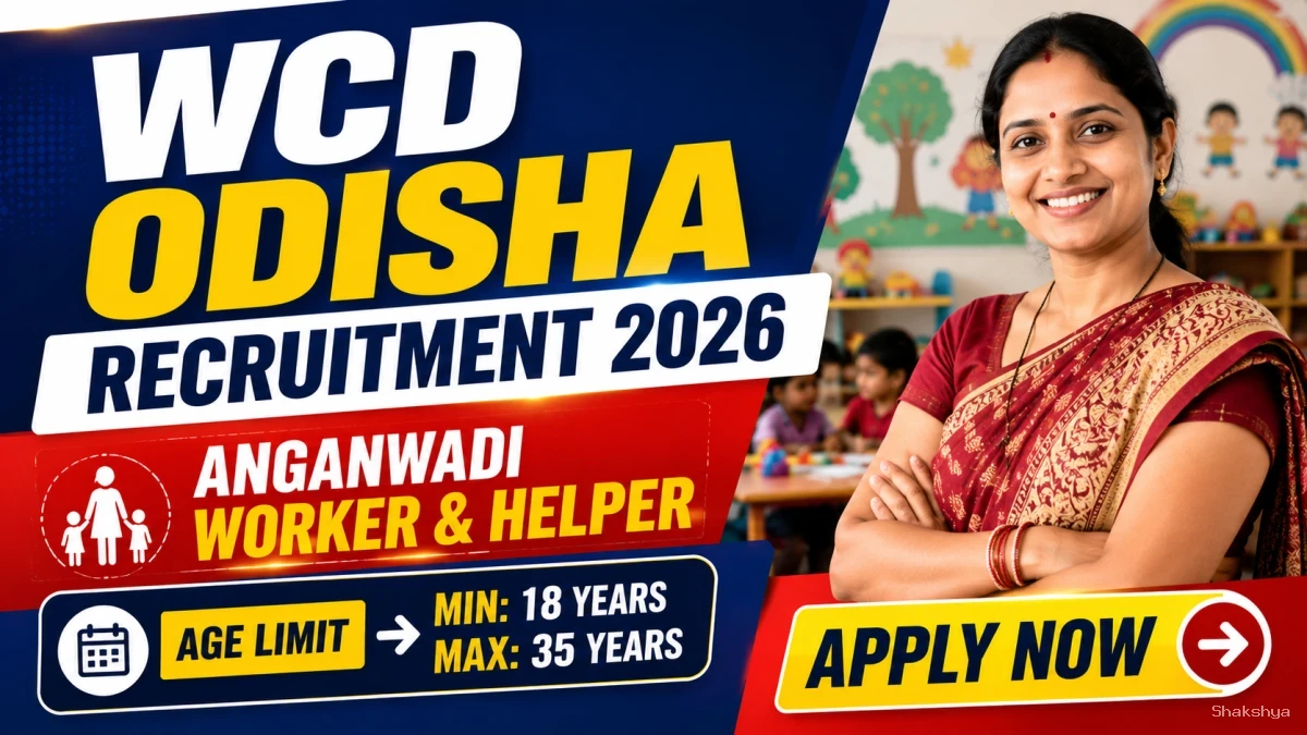 WCD Odisha Recruitment 2026 – Apply Online for Anganwadi Worker and Helper Posts