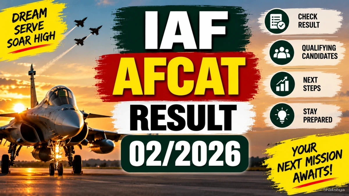 AFCAT Result 02/2026 Out - Download Scorecard at afcat.edcil.co.in AFCAT Result 02/2026 Out - Download Scorecard at afcat.edcil.co.in