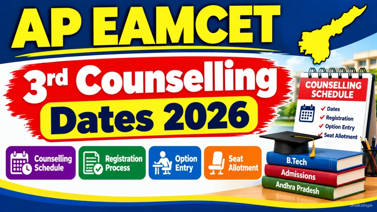 AP EAMCET 3rd Counselling Dates 2026 - Check Registration Online at cap.apcfss.in AP EAMCET 3rd Counselling Dates 2026 - Check Registration Online at cap.apcfss.in