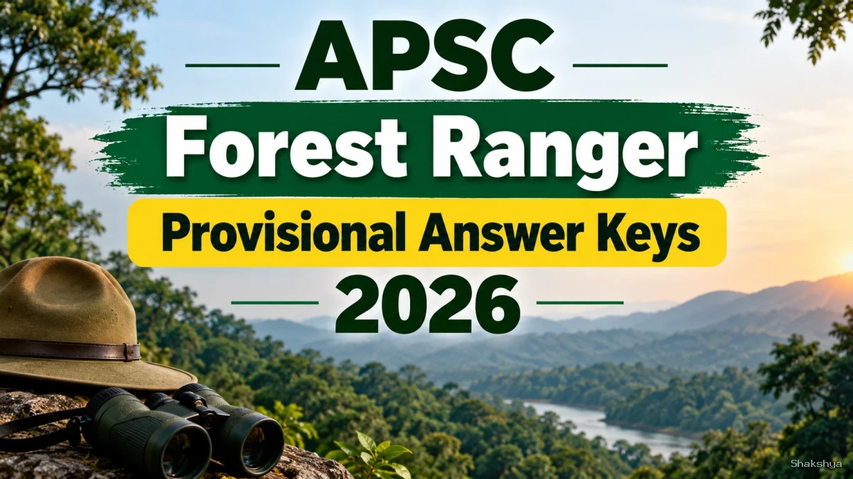 APSC Forest Ranger Provisional Answer Key 2026 - Download Botany & Zoology PDF at apsc.nic.in APSC Forest Ranger Provisional Answer Key 2026 - Download Botany & Zoology PDF at apsc.nic.in