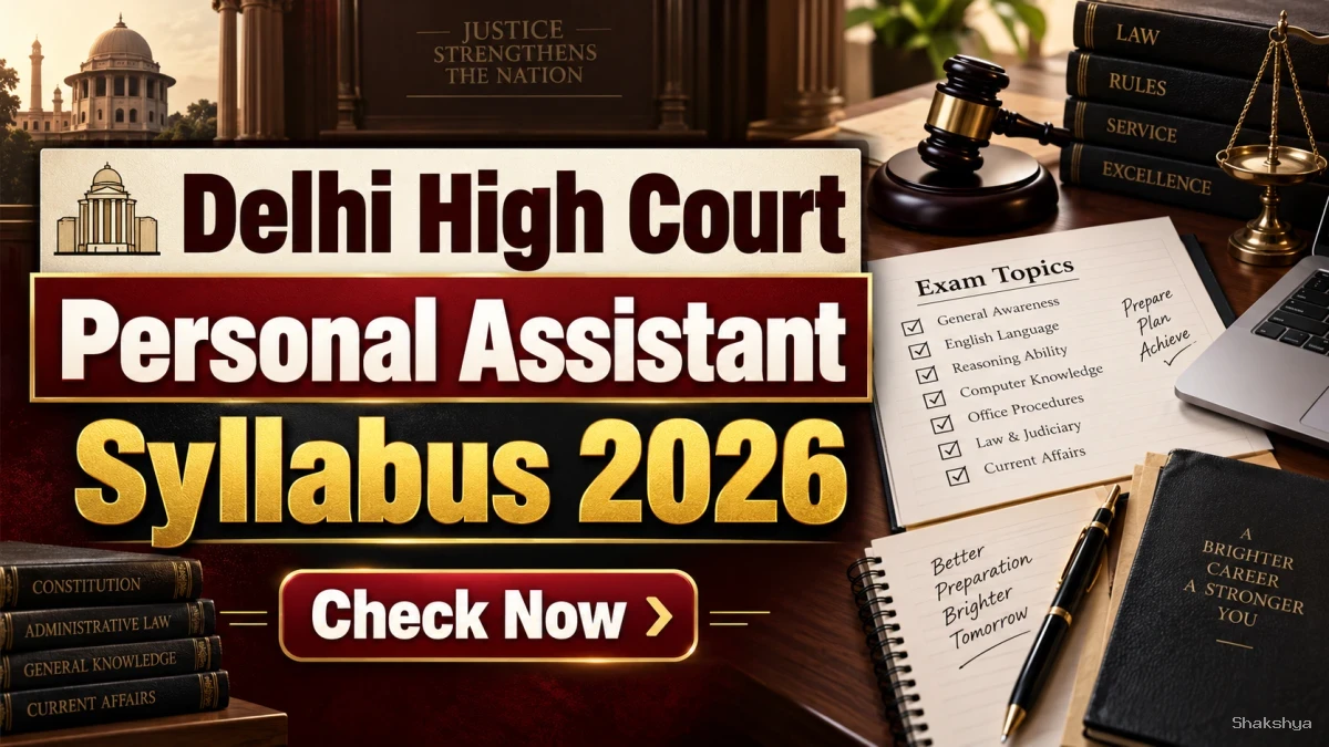 Delhi High Court Personal Assistant Syllabus 2026 - Check Exam Pattern PDF Delhi High Court Personal Assistant Syllabus 2026 - Check Exam Pattern PDF