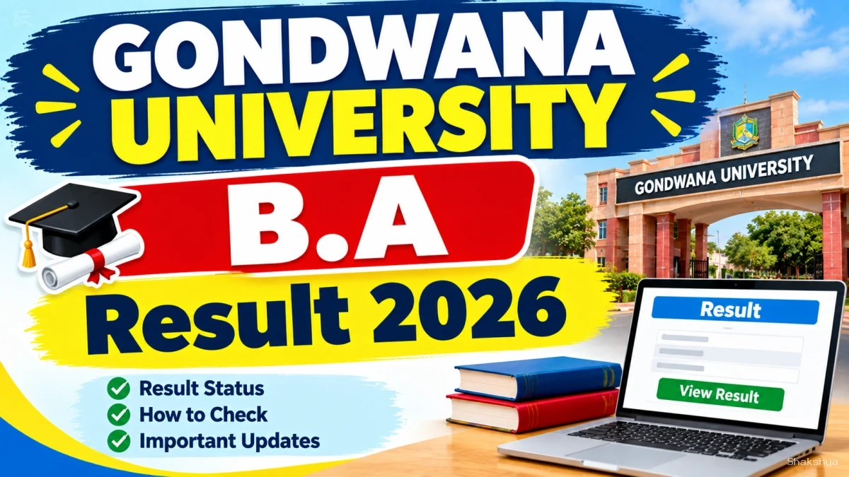 Gondwana University B.A Result 2026 Out - Direct Link to Check Result Online at unigug.ac.in Gondwana University B.A Result 2026 Out - Direct Link to Check Result Online at unigug.ac.in