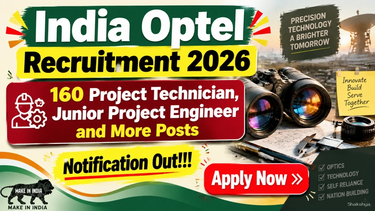 India Optel Recruitment 2026 - Apply Offline for 160 Project Technician, Junior Project Engineer and More Posts India Optel Recruitment 2026 - Apply Offline for 160 Project Technician, Junior Project Engineer and More Posts
