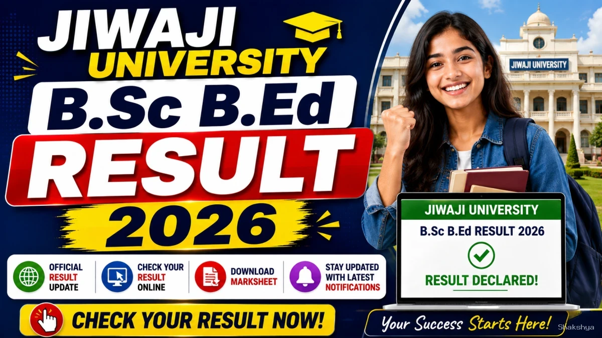 Jiwaji University 6th Sem Result 2026 Out - Direct Link to Check B.Sc. B.Ed Online at jiwaji.edu Jiwaji University 6th Sem Result 2026 Out - Direct Link to Check B.Sc. B.Ed Online at jiwaji.edu