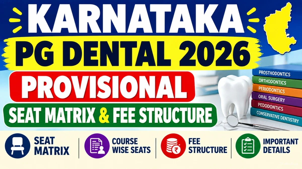 Karnataka PG Dental 2026 Seat Matrix Out - Direct Link to Check Status Online @ cetonline.karnataka.gov.in Karnataka PG Dental 2026 Seat Matrix Out - Direct Link to Check Status Online @ cetonline.karnataka.gov.in