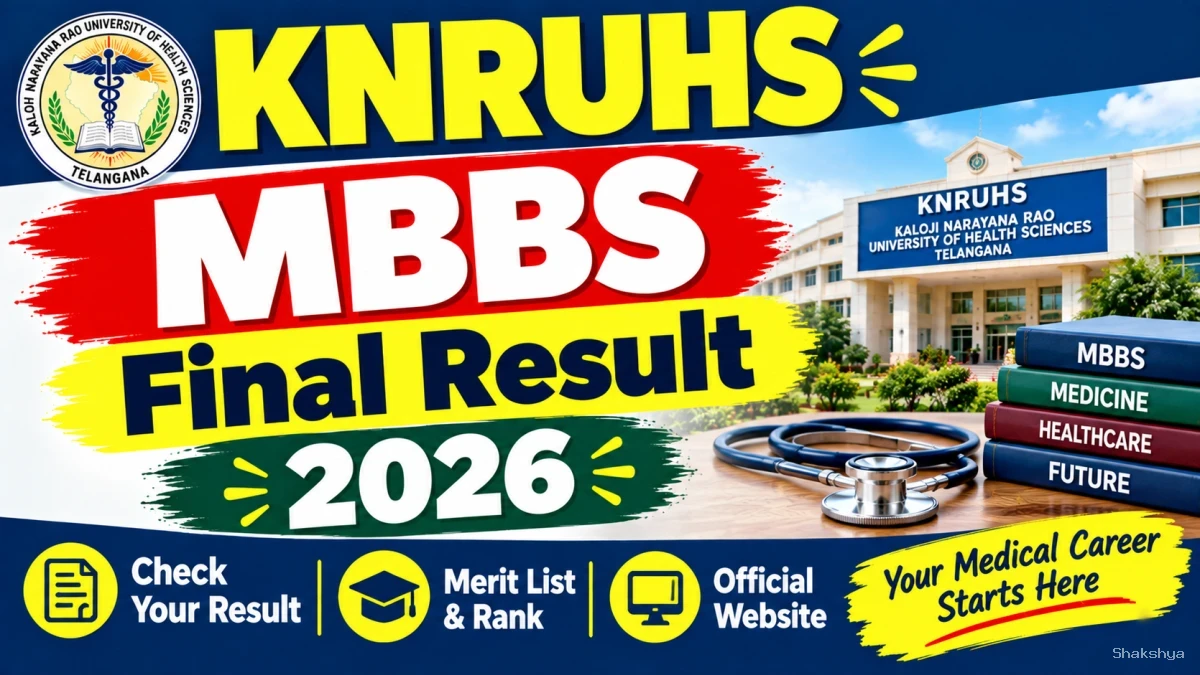 KNRUHS MBBS Part-II Backlog Result 2026 Out - Check Final Result Online @ knruhs.telangana.gov.in KNRUHS MBBS Part-II Backlog Result 2026 Out - Check Final Result Online @ knruhs.telangana.gov.in