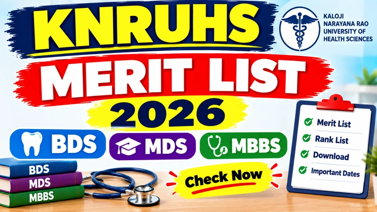 KNRUHS Merit List 2026 Out - Direct Link to Check UG & PG List Online @ knruhs.telangana.gov.in KNRUHS Merit List 2026 Out - Direct Link to Check UG & PG List Online @ knruhs.telangana.gov.in
