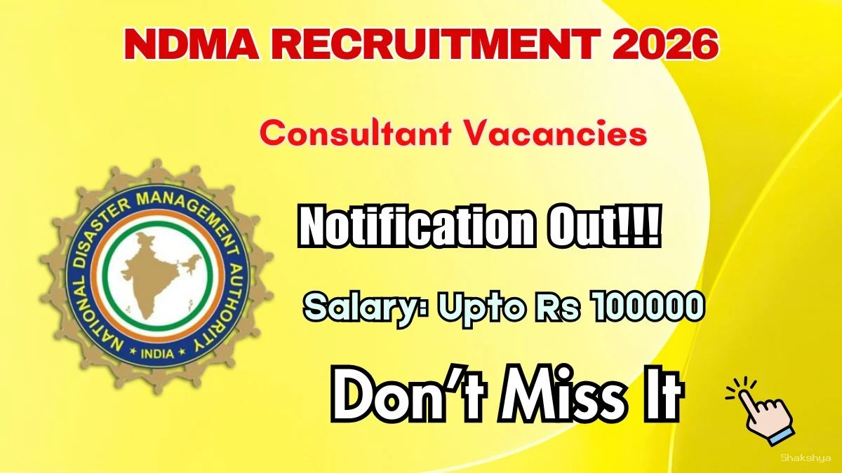 NDMA Consultant Recruitment 2026 - Apply Online NDMA Consultant Recruitment 2026 - Apply Online