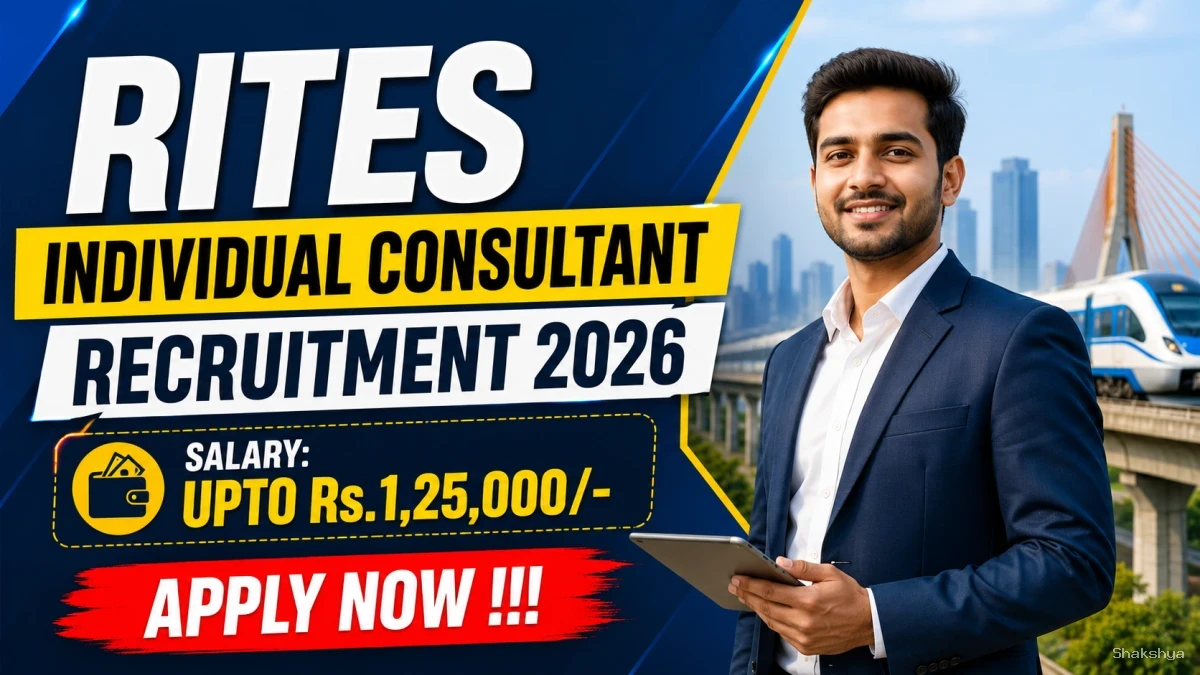 RITES Individual Consultant Recruitment 2026 - Apply Online RITES Individual Consultant Recruitment 2026 - Apply Online