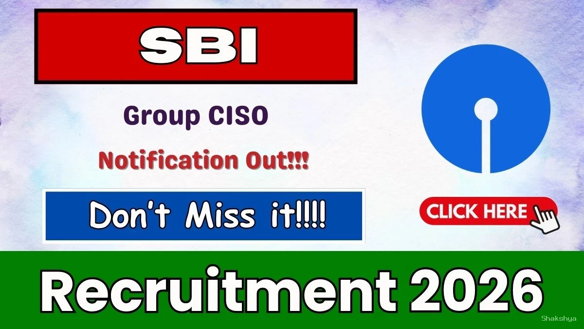 SBI Group CISO Recruitment 2026 - Apply Online for Chief Information Security Officer Posts SBI Group CISO Recruitment 2026 - Apply Online for Chief Information Security Officer Posts