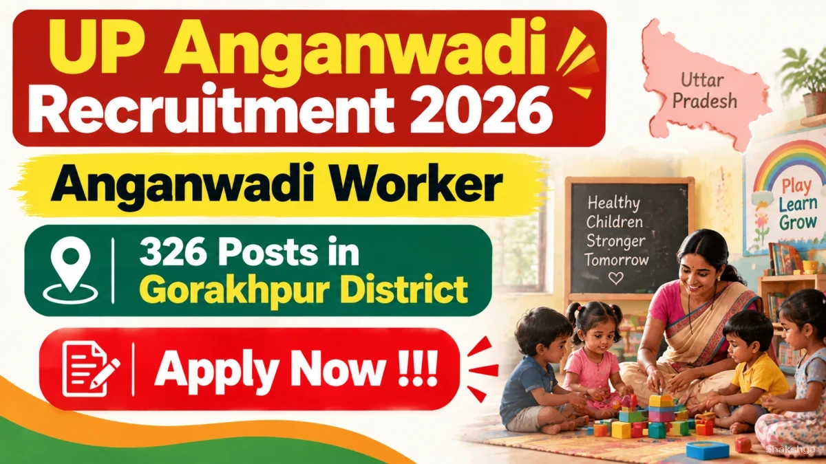 UP Anganwadi Worker Recruitment 2026 - Apply Online for 326 Posts in Gorakhpur District UP Anganwadi Worker Recruitment 2026 - Apply Online for 326 Posts in Gorakhpur District