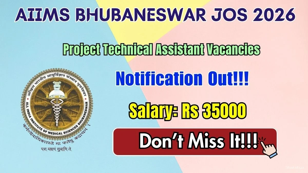 AIIMS Bhubaneswar Project Technical Assistant Recruitment 2026 – Walkin