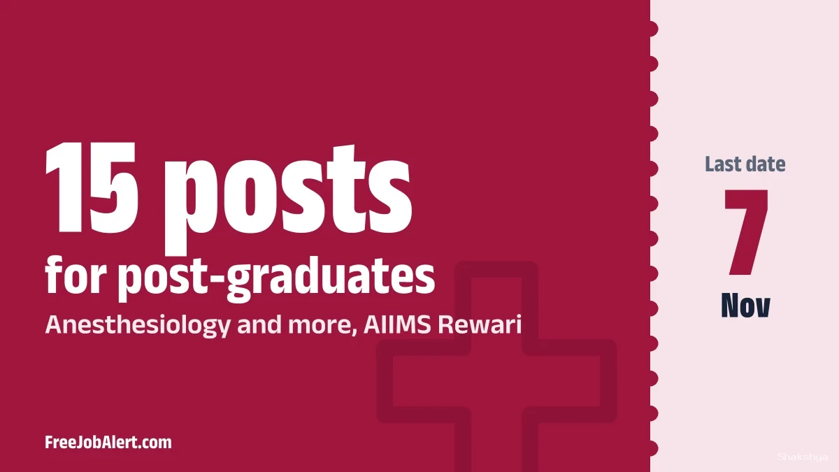 AIIMS Rewari Faculty (Group-A) Recruitment 2026 – Apply Offline for 15 Assistant Professor & Associate Professor Posts