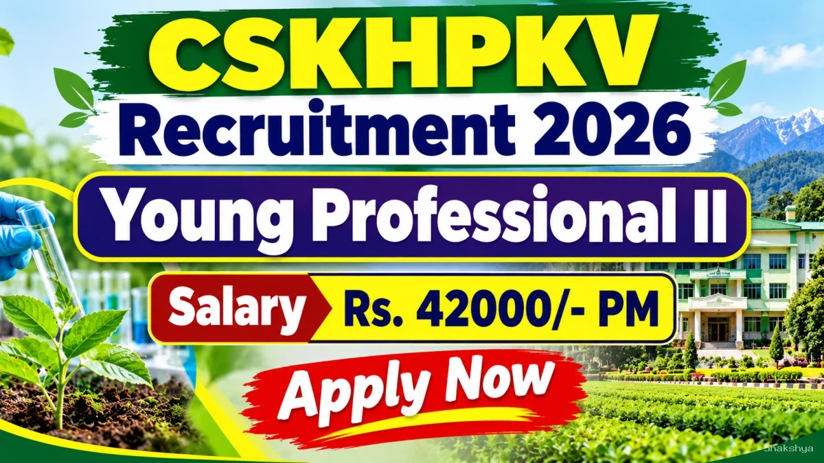 CSKHPKV Young Professional II Recruitment 2026 – Apply Offline