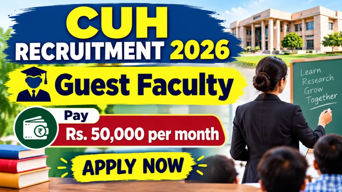 CUH Guest Faculty Recruitment 2026 – Walkin