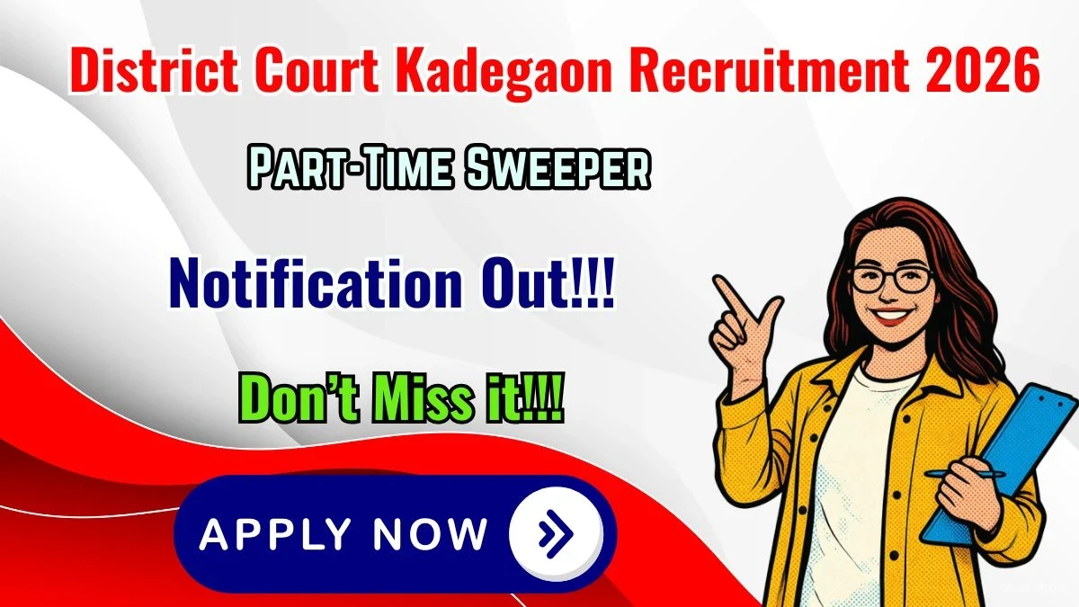 District Court Kadegaon Part-Time Sweeper Recruitment 2026 – Apply Offline