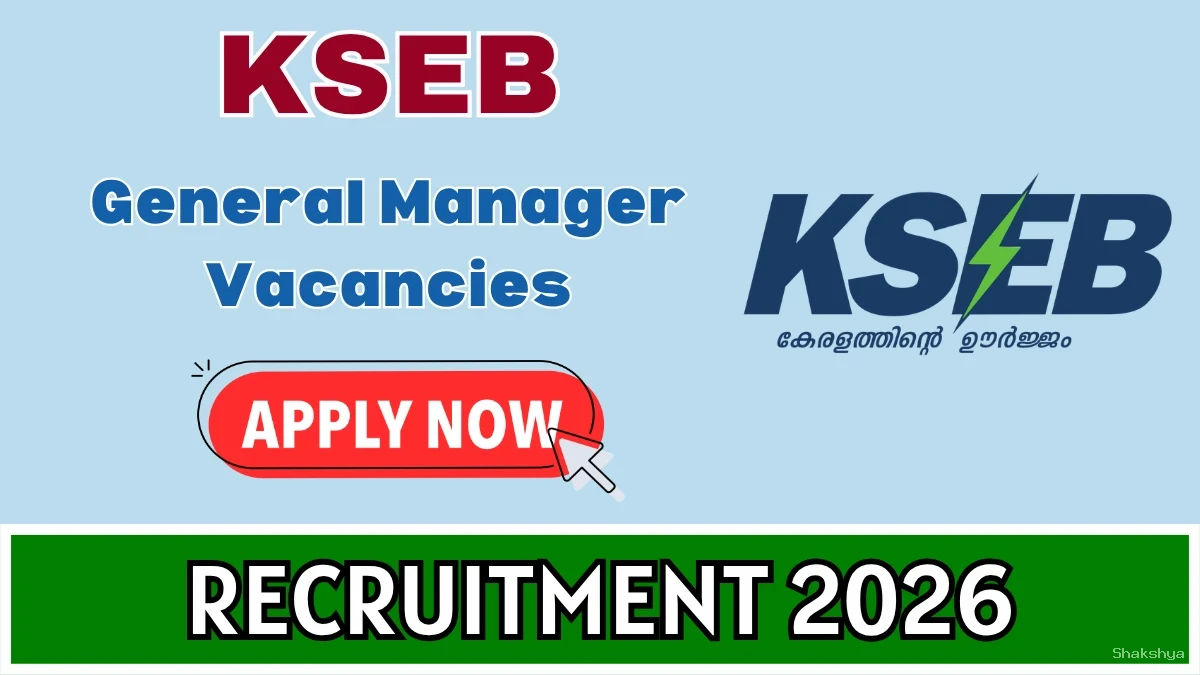 KSEBL General Manager Recruitment 2026 – Apply Offline