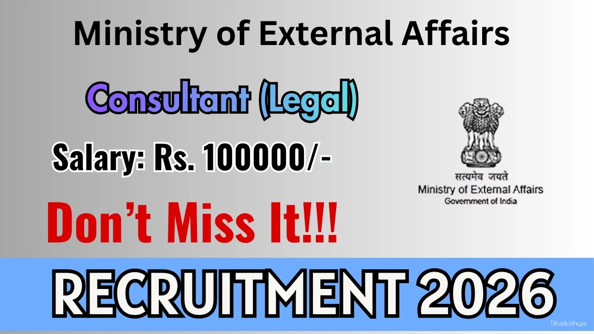 MEA Consultant (Legal) Recruitment 2026 – Apply Offline