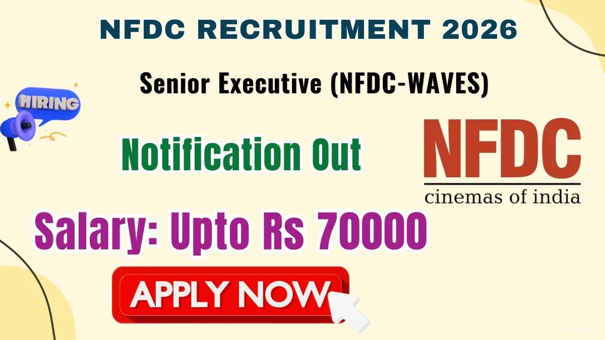 NFDC Senior Executive Recruitment 2026 – Apply Online
