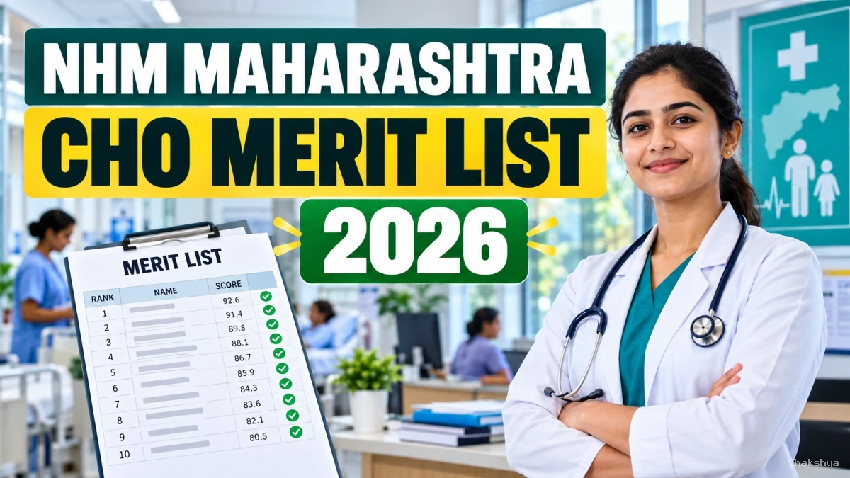 NHM Maharashtra CHO Merit List 2026 Released – Check Merit List PDF