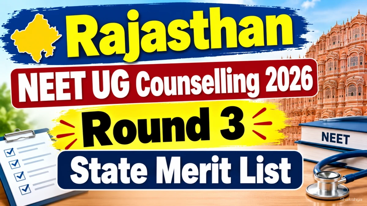 Rajasthan NEET UG Round 3 Merit List 2026 Out – Download PDF Online @ ug.neetrajasthan.com